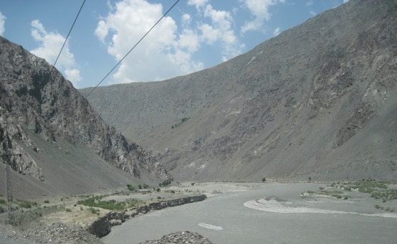A view of the Chitral River from the car. Photo: Badrudin Kurwa Collection. Copyright.